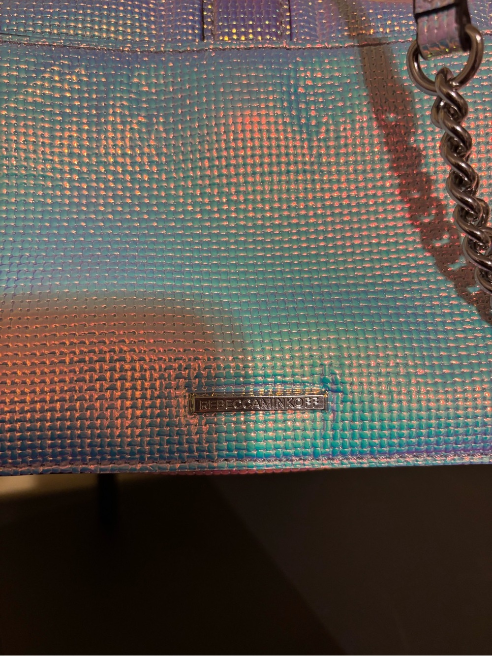 REBECCA MINKOFF  Crossbody Shoulder Bag Iridescent RARE! - Picture 4 of 7